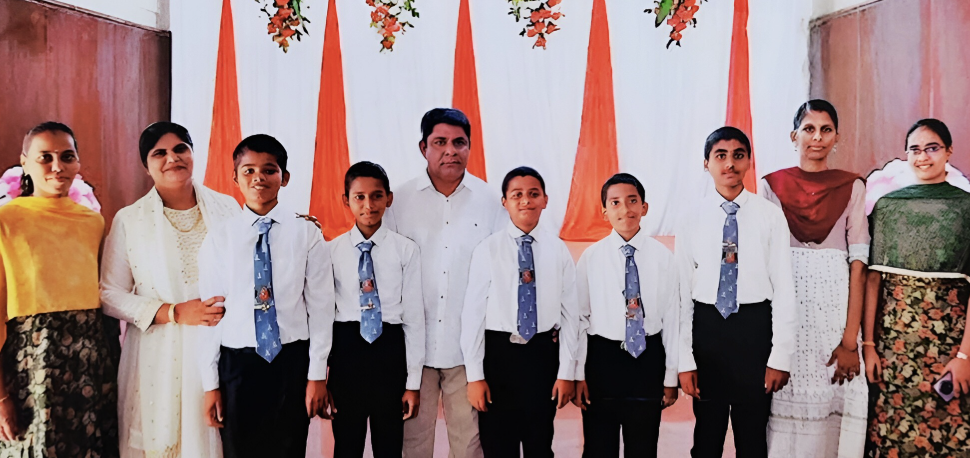 Anbaalaya Sainik Academy 2025 awards ceremony — students receiving honours on stage